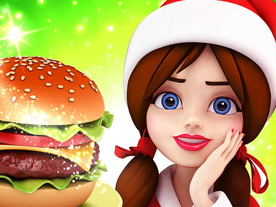 Game App Icon Christmas Cooking