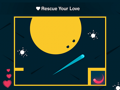 Wanna rescue you love ? art design flat game mobile