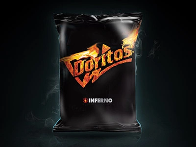 Doritos Inferno black doritos layout sabritas web design website