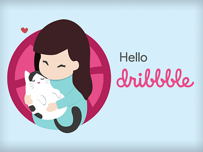 Hello Dribbble! illustration vector