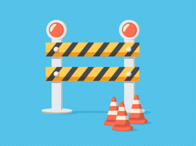 Roadblock illustration vector web