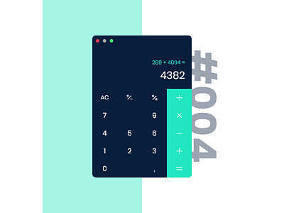 Daily UI #004 / Calculator