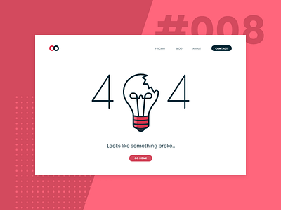 Daily UI #008 / 404 page