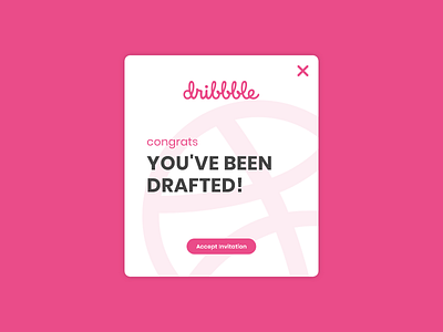 Daily UI #016 / Pop-Up / Overlay 016 adobe challenge colors daily daily 100 challenge daily ui daily ui 016 design draft dribbble illustration illustrator pink typography ui ux vector web xd