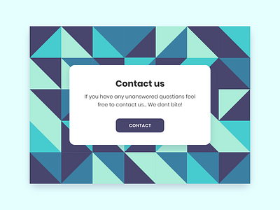 Daily UI #028 / Contact Us adobe xd branding challenge colors contact us daily daily 100 challenge daily ui design get in touch green illustration illustrator layout typography ui ux vector we dont bite web