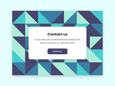 Daily UI #028 / Contact Us