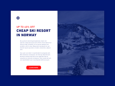 Daily UI #036 / Special Offer 036 36 adobe xd blue challenge colors daily daily 100 challenge daily ui design illustration illustrator red resport special offer typography ui ux vacation web