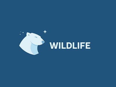 Wildlife bear logo polar bear thirtylogos white bear