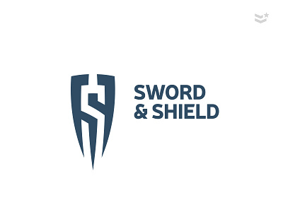 Sword & Shield challenge logo shield sword thirtylogos