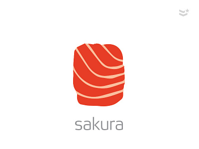 Sakura - Sushi bar challenge logo sakura sushi sushi logo thirtylogos