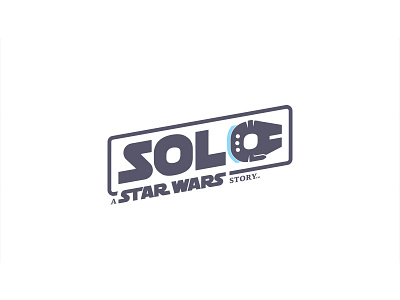 Solo, a Star Wars story movie design concept 2 (inverted) challenge concept han solo logo logo design logo inspiration logos solo solo movie symbol