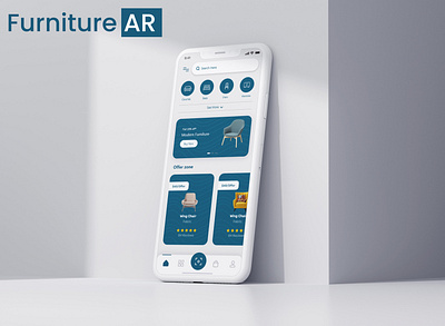 Furniture AR adobe xd augmented reality mobile app product design ui