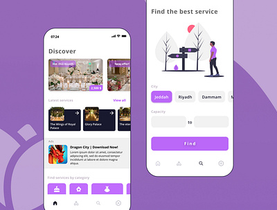 Wedding Planner concept design discover mobile mobile app mobile app design mobile ui ui ui design weddings
