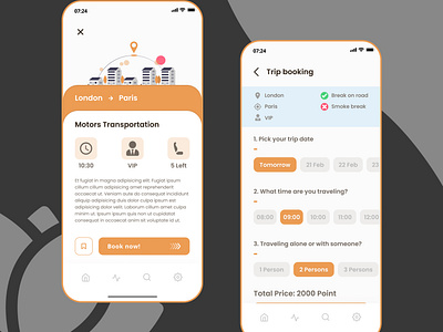 Traveling app concept