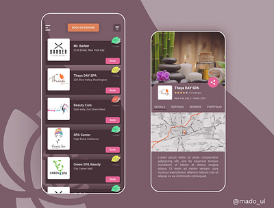 SPA app concept design mobile mobile app mobile app design mobile design mobile ui spa ui ui design ux