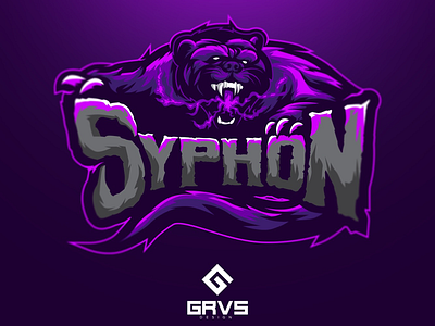 Syphon logo design esport graphic logo mascot sport tazmania