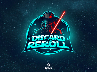 Discard To Reroll design esport graphic logo mascot podcast starwars twitch