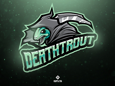 Deathtrout design esport graphic logo mascot sport twitch youtube