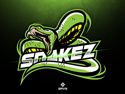 Snakez esport gaming graphic logo mascot sport twitch vector
