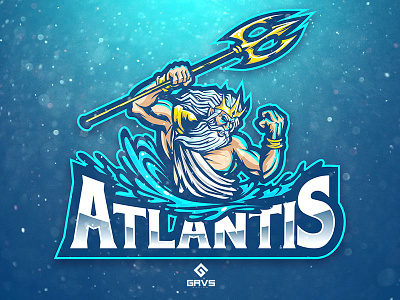 Atlantis esport Logo design esport graphic logo mascot sport