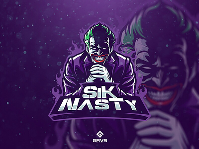 SiK NasTy esport team batman design esport gaming illustration joker logo mascot sport