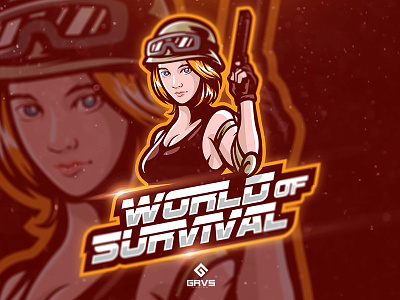World of Survival Logo branding design esport gaming graphic logo mascot sport twitch