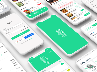 Fast food logo and icons 2 adobe illustrator adobe photoshop branding design graphic design mobile app vector