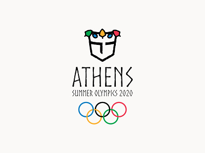 Athens Summer Olympics abstract artist athens brand brand design brand identity character design face illustration leaf logo olympics statue summer typeface typogaphy