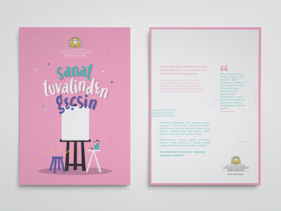 Paint 🎨 abstract art arts brand brochure color fine flyer fun illustration konya paint pink poster print series student turkey typogaphy vector