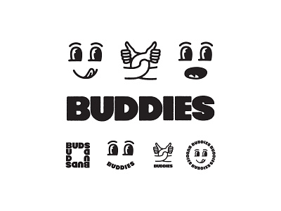 Buds branding drawing illustration lettering line art logo logo design type typography