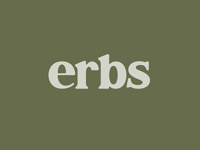 Custom 'Erbs' Lettering Concept branding drawing illustration lettering logo type typography