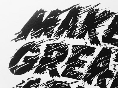 Streaking (Work in Progress) drawing hand lettering illustration ink lettering pen typography