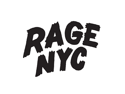 Rage Mountain NYC hand lettering horror illustration lettering sketch