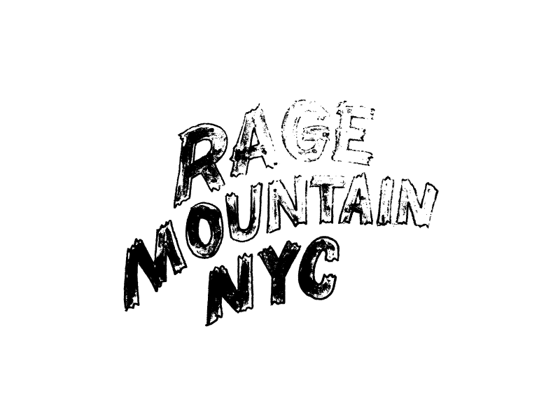 Rage Animation hand lettering lettering nyc typography