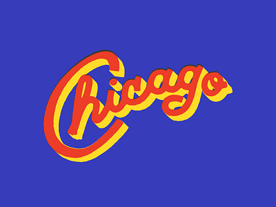 Chicago branding drawing illustration lettering line art logo type typography