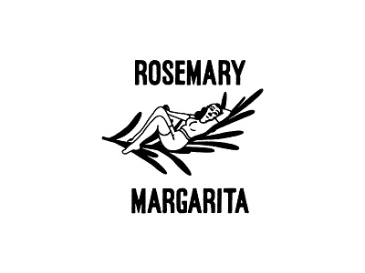 Rosemary branding drawing illustration lettering line art logo type typography