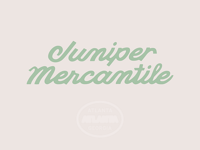 Juniper Mercantile Branding branding design drawing illustration lettering logo type typography