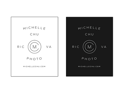 Michelle Chu Logo clean design lettering logo minimal monogram type typography