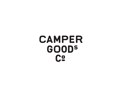 Camper Goods Concept hand lettering illustration lettering typography