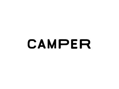 Camper Logo illustration lettering type typography