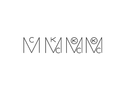 KMC Monogram icon illustration logo monogram type