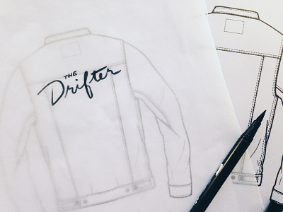Jacket Concept embroidery hand lettering illustration lettering