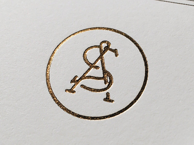 Steven & Alyssa Monogram - Gold Foil