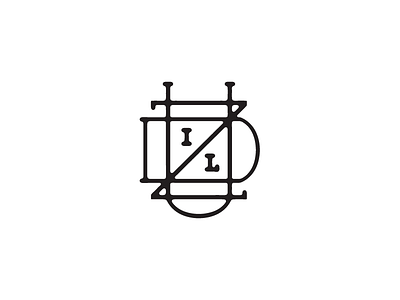 Duzil Monogram design illustration lettering monogram