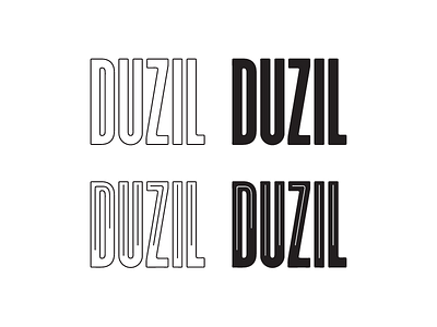 Duzil Type Concept design icon illustration line art logo logo design