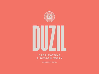 Duzil Logo Lockup illustration lettering logo design type