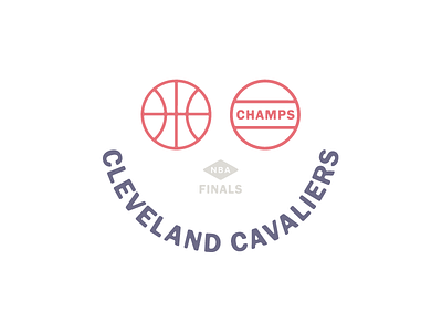 Congrats Cavs - 2016 NBA Finals basketball illustration sports type typography