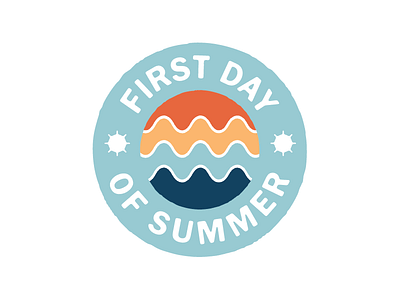 Summer Badge badge illustration lettering typography