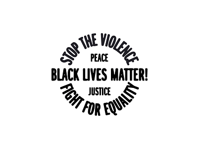 Black Lives Matter Badge badge illustration type typography