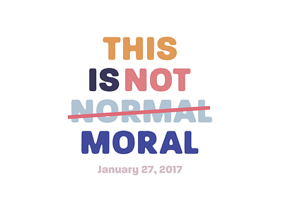 This is Not Normal colors illustration lettering type typography